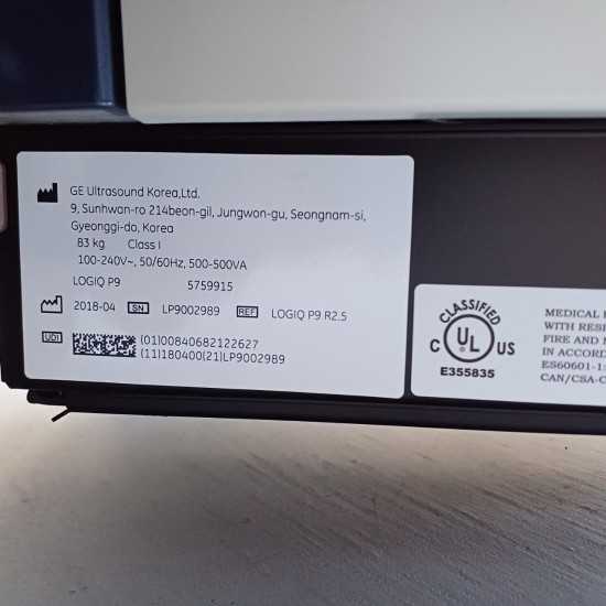 Refurbished GE Logiq P9