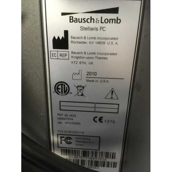 Phaco Bausch & Lomb Stellaris PC Phaco Bausch & Lomb Stellaris PC