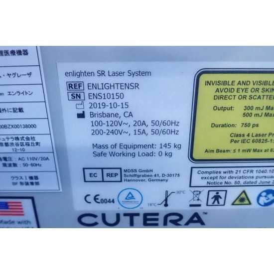 Aesthetic Laser Cutera Enlighten SR Year 2019