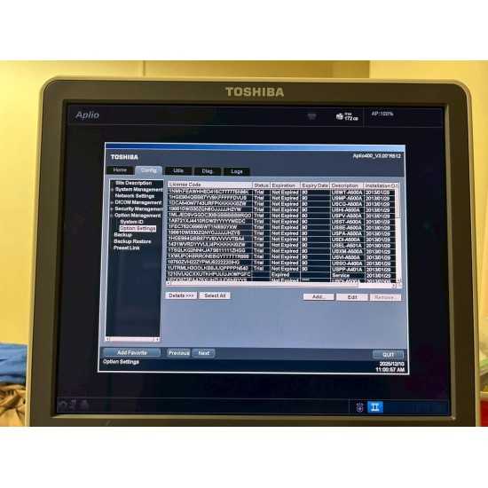 Ultrasuono Toshiba Aplio 400 Anno 2013