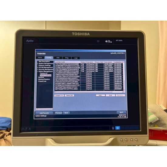 Ultrasuono Toshiba Aplio 400 Anno 2013